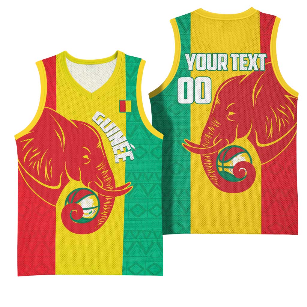 Afro Basketball Custom Guinea Basketball Jersey Syli Nationale African Pattern LT14