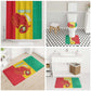 Guinea Basketball Custom Bathroom Set Syli Nationale African Pattern