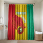 Guinea Basketball Custom Bathroom Set Syli Nationale African Pattern