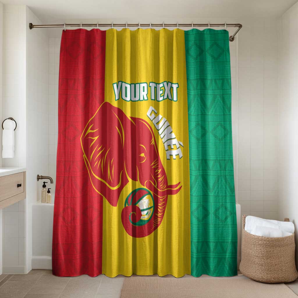 Guinea Basketball Custom Bathroom Set Syli Nationale African Pattern