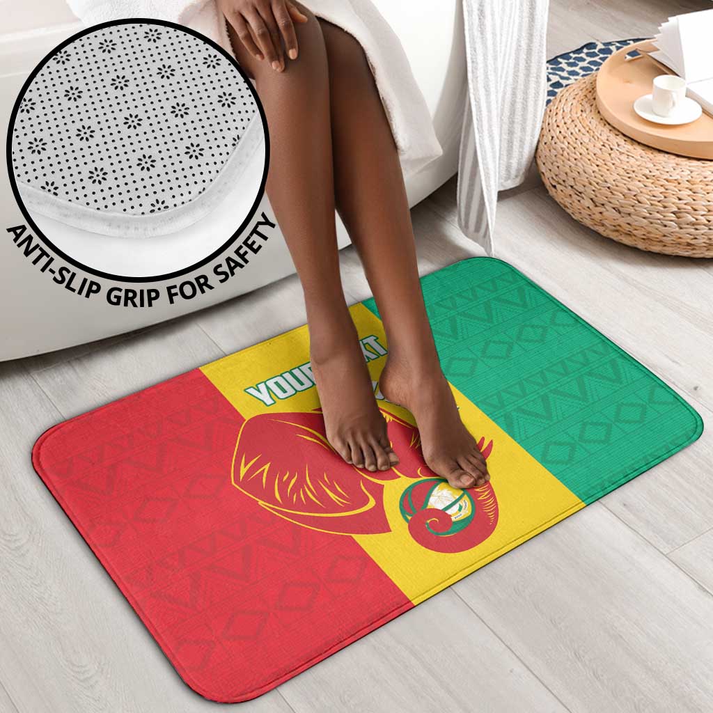 Guinea Basketball Custom Bathroom Set Syli Nationale African Pattern
