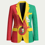 Guinea Basketball Custom Blazer Syli Nationale African Pattern