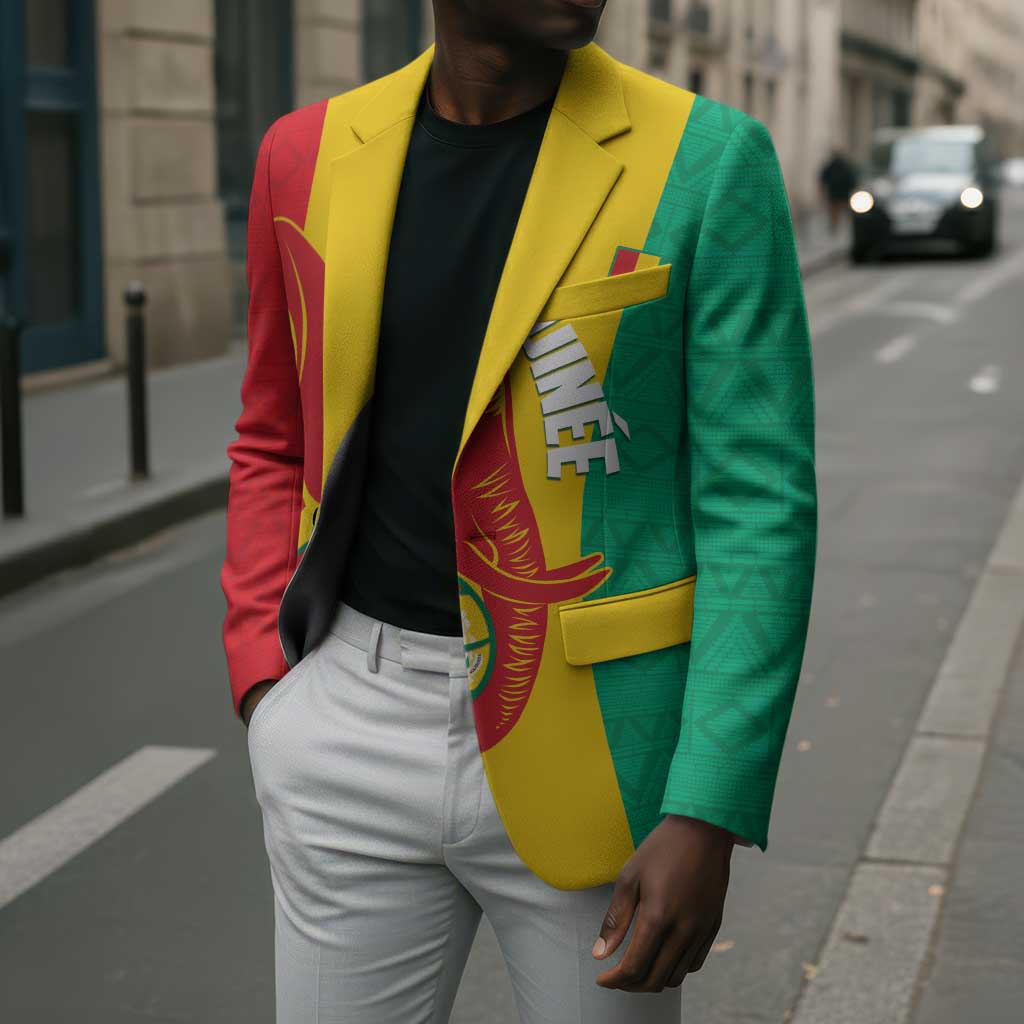 Guinea Basketball Custom Blazer Syli Nationale African Pattern