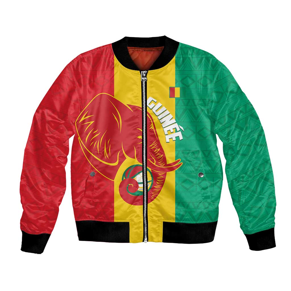Afro Basketball Custom Guinea Bomber Jacket Syli Nationale African Pattern - African Pride