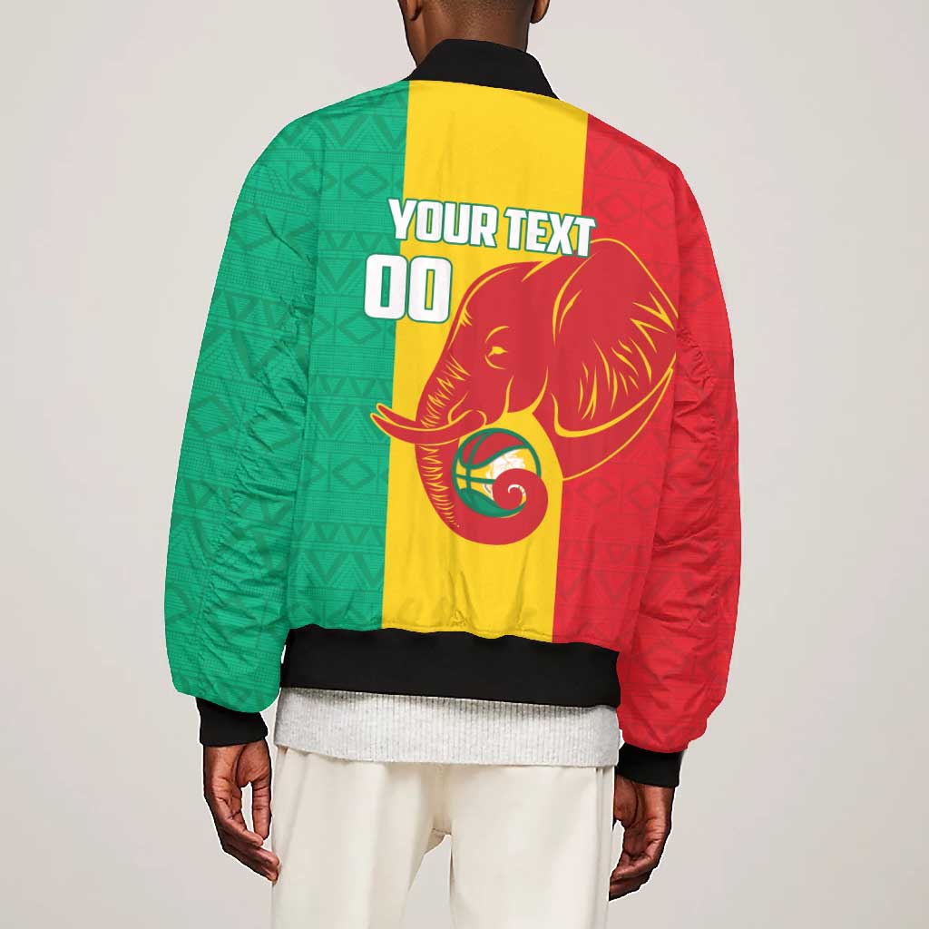 Afro Basketball Custom Guinea Bomber Jacket Syli Nationale African Pattern - African Pride