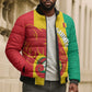 Guinea Basketball Custom Bomber Puffer Jacket Syli Nationale African Pattern