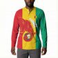 Guinea Basketball Custom Button Sweatshirt Syli Nationale African Pattern