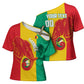 Guinea Basketball Custom Cross Shoulder Shirt Syli Nationale African Pattern