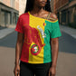Guinea Basketball Custom Cross Shoulder Shirt Syli Nationale African Pattern