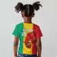 Afro Basketball Custom Guinea Kid T shirt Syli Nationale African Pattern - African Pride