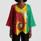 Guinea Basketball Custom Kimono Sleeve Blouse Syli Nationale African Pattern