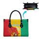 Guinea Basketball Custom Leather Bag Syli Nationale African Pattern