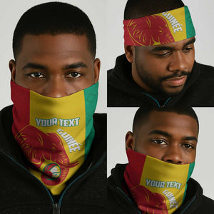 Afro Basketball Custom Guinea Neck Gaiter Syli Nationale African Pattern LT14