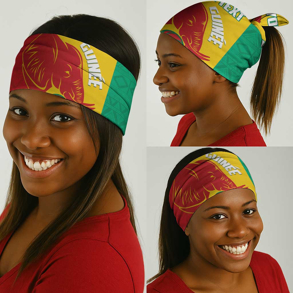 Afro Basketball Custom Guinea Neck Gaiter Syli Nationale African Pattern LT14