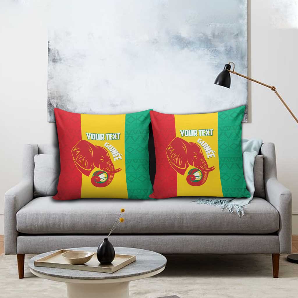 Guinea Basketball Custom Pillow Cover Syli Nationale African Pattern