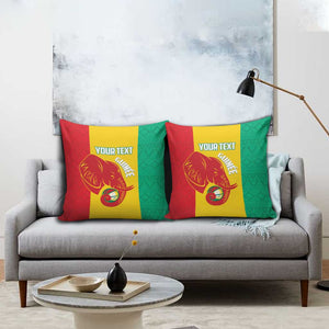 Guinea Basketball Custom Pillow Cover Syli Nationale African Pattern