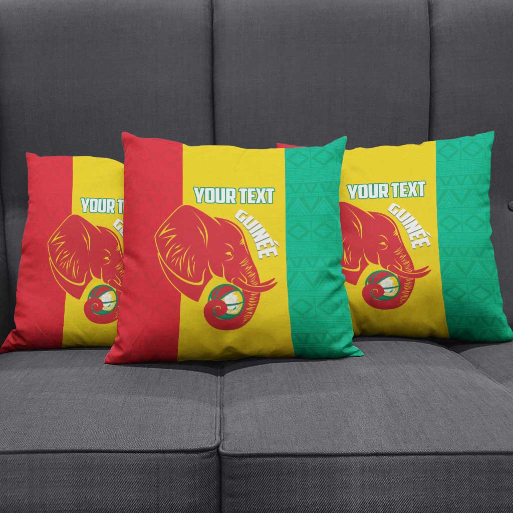 Guinea Basketball Custom Pillow Cover Syli Nationale African Pattern