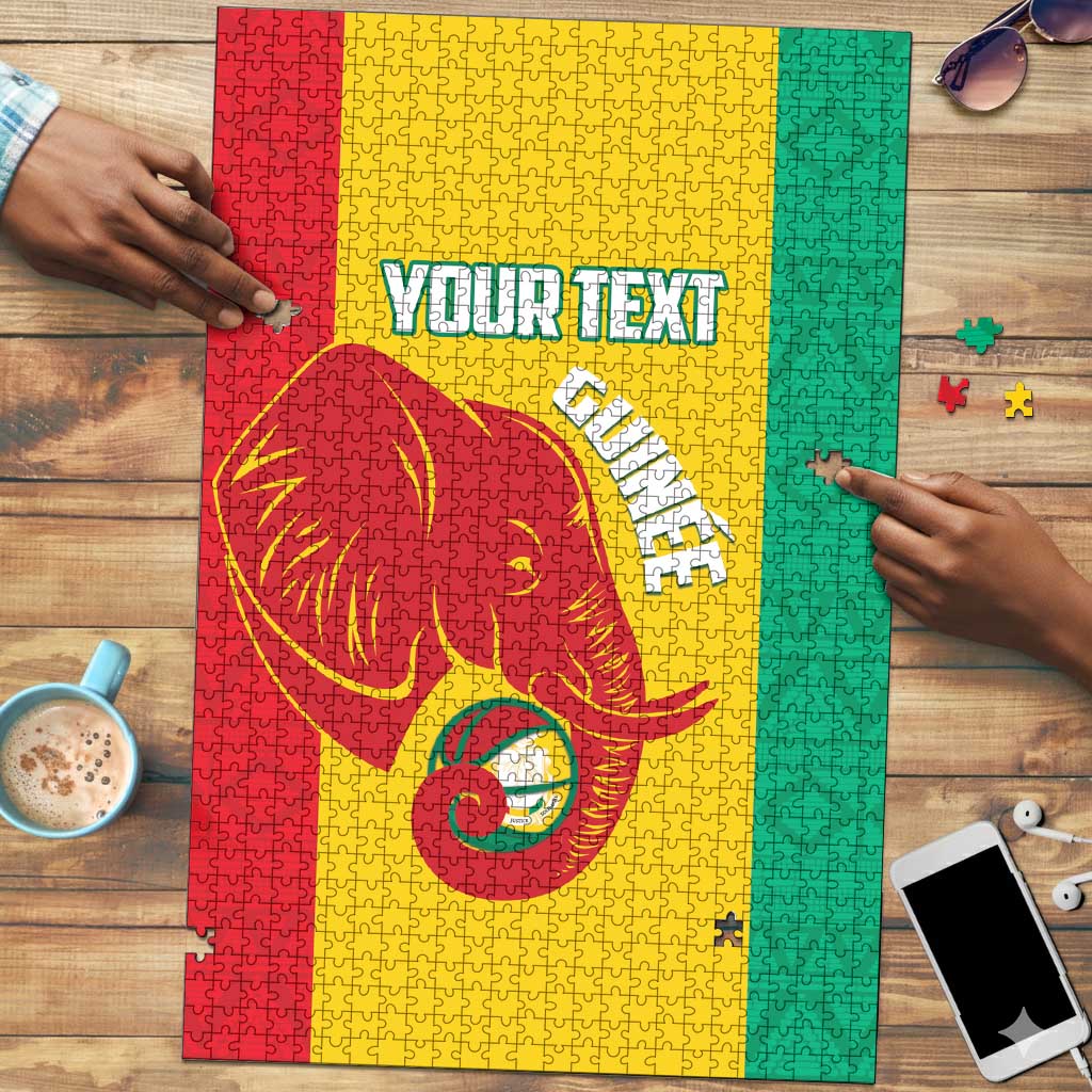 Guinea Basketball Custom Puzzle Syli Nationale African Pattern