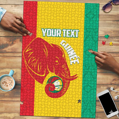 Guinea Basketball Custom Puzzle Syli Nationale African Pattern