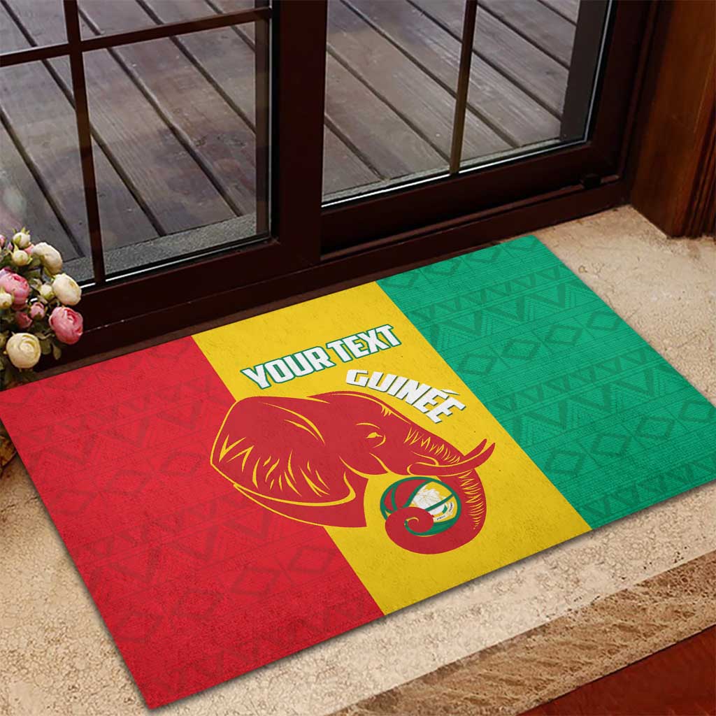 Afro Basketball Custom Guinea Rubber Doormat Syli Nationale African Pattern - African Pride