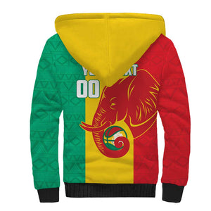 Afro Basketball Custom Guinea Sherpa Hoodie Syli Nationale African Pattern - African Pride