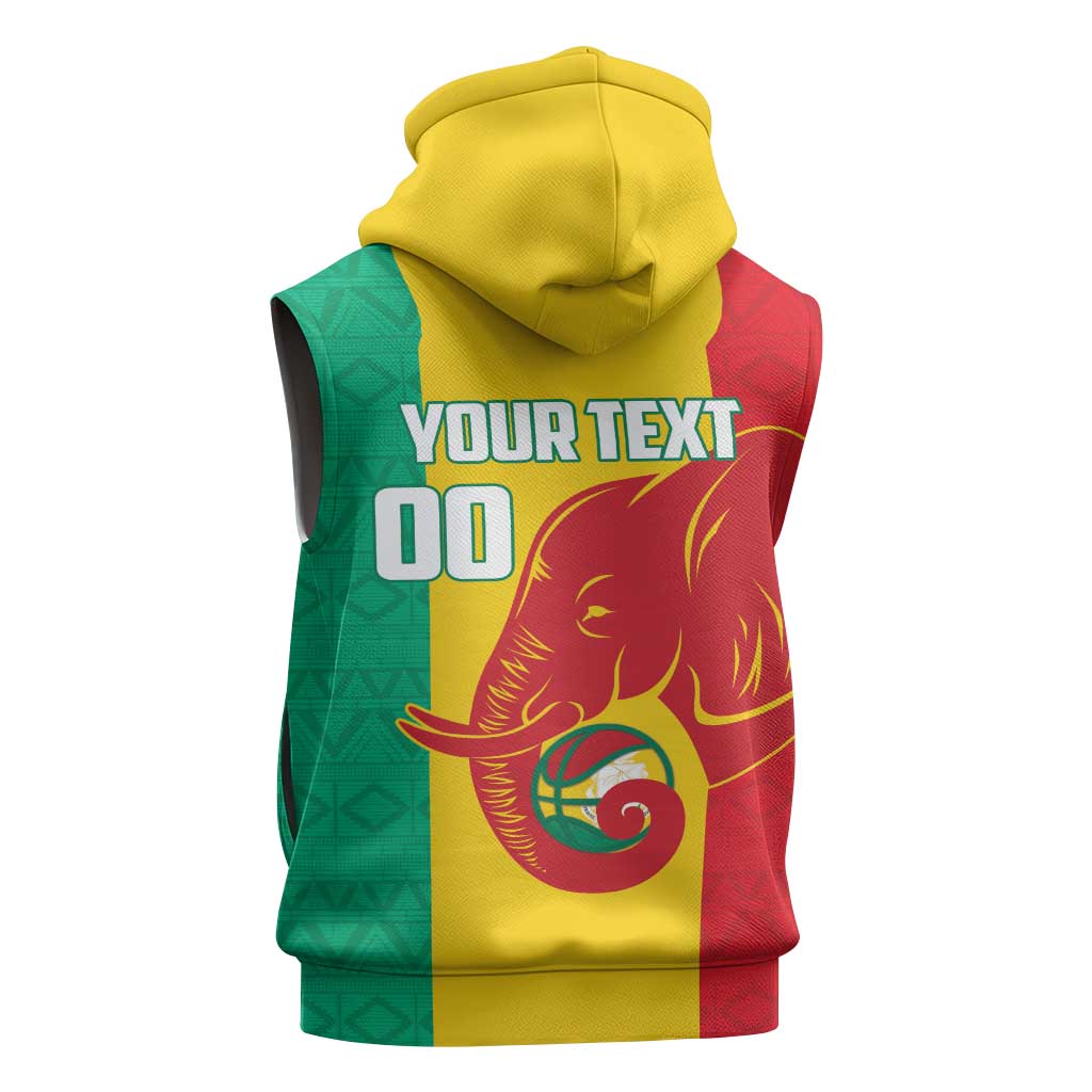 Afro Basketball Custom Guinea Sleeveless Hoodie Syli Nationale African Pattern - African Pride