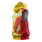 Afro Basketball Custom Guinea Sleeveless Hoodie Syli Nationale African Pattern - African Pride
