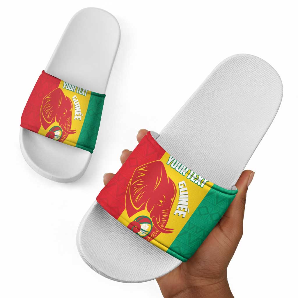 Guinea Basketball Custom Slide Sandals Syli Nationale African Pattern