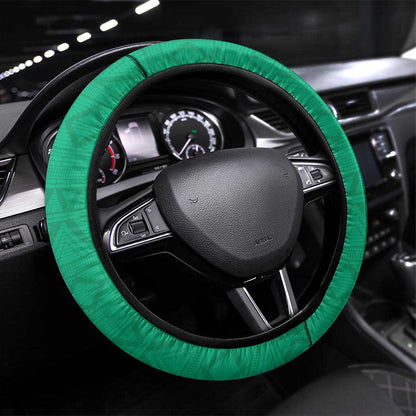Afro Basketball Guinea Steering Wheel Cover Syli Nationale African Pattern - African Pride
