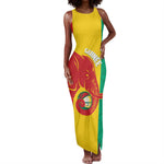 Afro Basketball Custom Guinea Tank Maxi Dress Syli Nationale African Pattern - African Pride