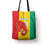Guinea Basketball Custom Tote Bag Syli Nationale African Pattern
