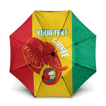 Guinea Basketball Custom Umbrella Syli Nationale African Pattern
