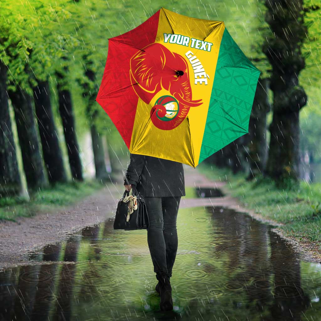 Guinea Basketball Custom Umbrella Syli Nationale African Pattern