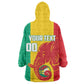 Afro Basketball Custom Guinea Wearable Blanket Hoodie Syli Nationale African Pattern - African Pride