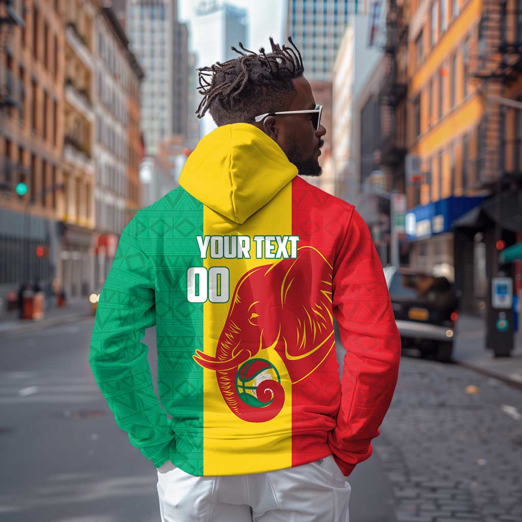 Afro Basketball Custom Guinea Zip Hoodie Syli Nationale African Pattern - African Pride