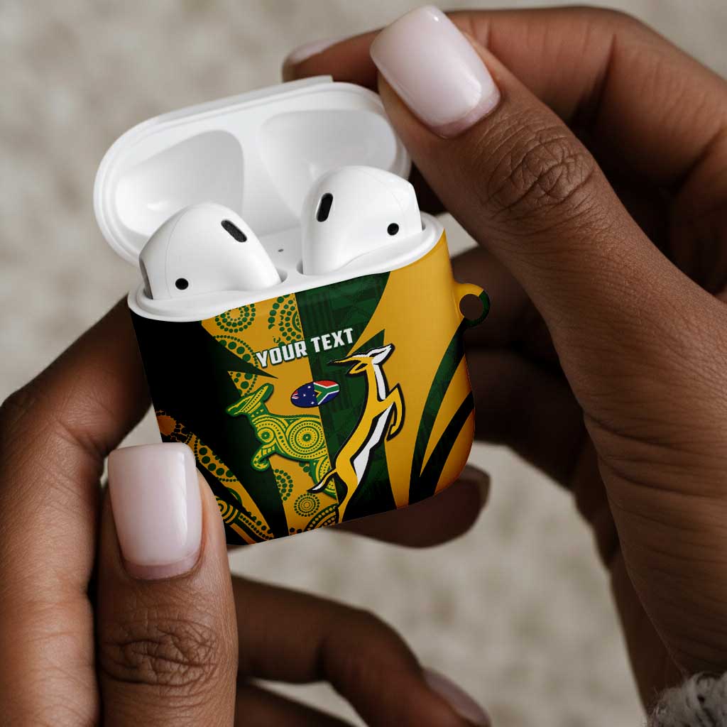 South Africa Australia Rugby Custom AirPods Case Springboks Wallabies Together