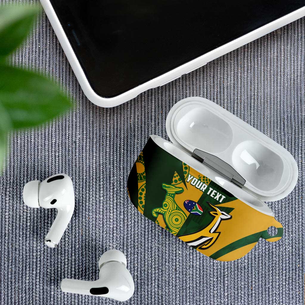 South Africa Australia Rugby Custom AirPods Case Springboks Wallabies Together