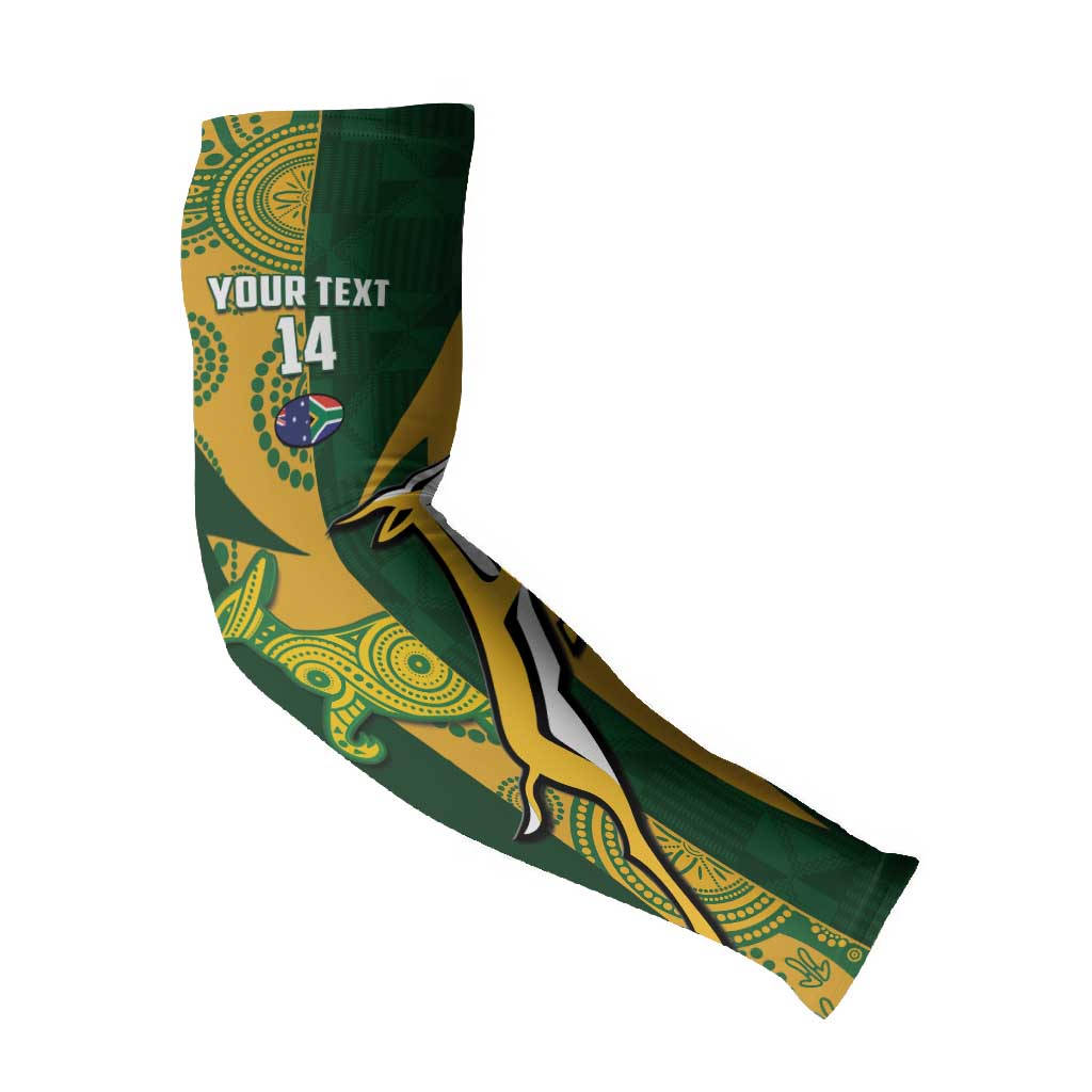 South Africa Australia Rugby Custom Arm Sleeves Springboks Wallabies Together