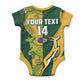 South Africa Australia Rugby Custom Baby Onesie Springboks Wallabies Together