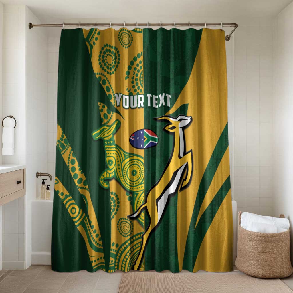 South Africa Australia Rugby Custom Bathroom Set Springboks Wallabies Together