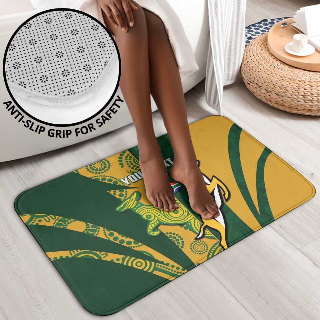 South Africa Australia Rugby Custom Bathroom Set Springboks Wallabies Together