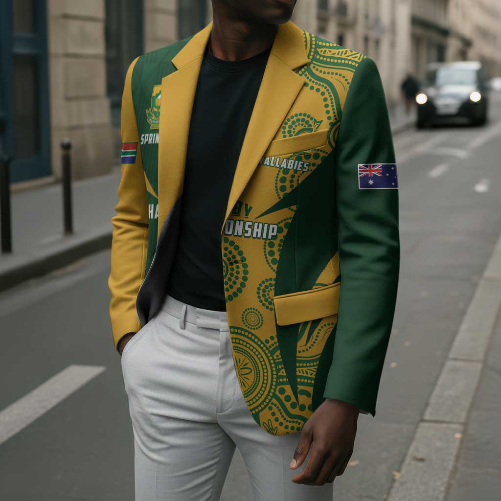 South Africa Australia Rugby Custom Blazer Springboks Wallabies Together
