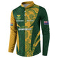 South Africa Australia Rugby Custom Button Sweatshirt Springboks Wallabies Together