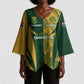 South Africa Australia Rugby Custom Kimono Sleeve Blouse Springboks Wallabies Together