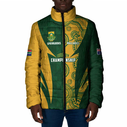 South Africa Australia Rugby Custom Padded Jacket Springboks Wallabies Together