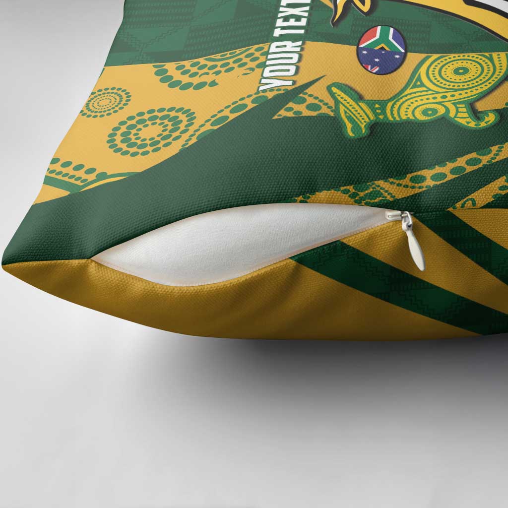 South Africa Australia Rugby Custom Pillow Cover Springboks Wallabies Together