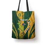 South Africa Australia Rugby Custom Tote Bag Springboks Wallabies Together