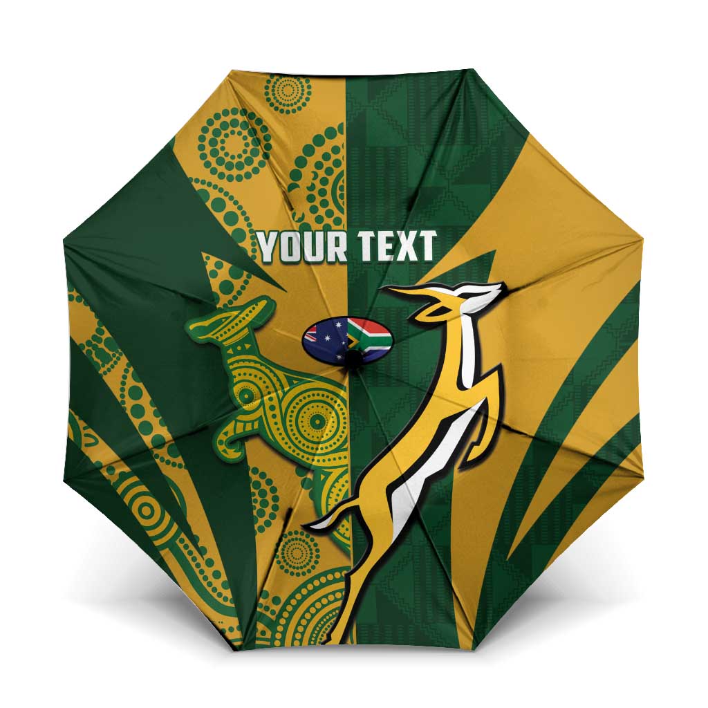 South Africa Australia Rugby Custom Umbrella Springboks Wallabies Together