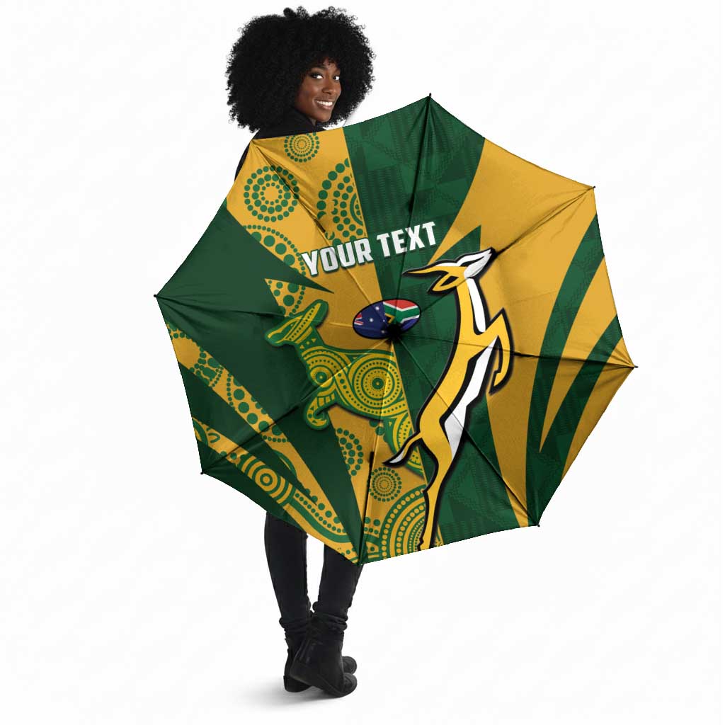 South Africa Australia Rugby Custom Umbrella Springboks Wallabies Together