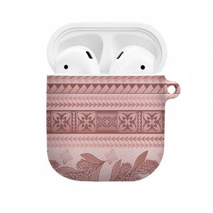 Pastel Pink Samoa Siapo Teuila Flowers AirPods Case